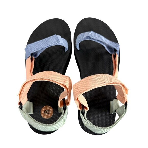 Teva Flatform Universal Multicolor Sherbet Platform Wedge Sandals Women's Size 8 - Picture 4 of 7